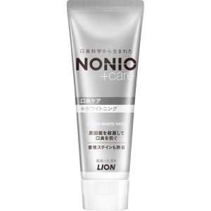 日本 LION狮王 NONIO 美白牙膏 去渍亮白清新口气口腔清洁 130g