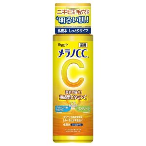 日本直邮乐敦 MelanoCC 药用美白淡斑化妆水 170ml 双重维生素保湿提亮