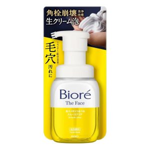 日本直邮碧柔 Bioré 泡沫洗面奶 顺滑清透型 按压式洁面泡沫 温和无摩擦 清洁毛孔黑头