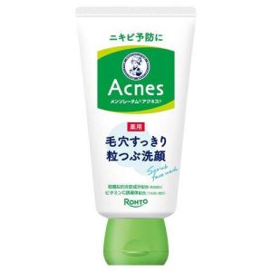日本直邮曼秀雷敦 Acnes 药用祛痘颗粒洗面奶 130g 清洁毛孔去角质