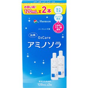 日本直邮 O2护理Aminosora 120ml×2P Menicon (准药品)