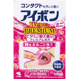 日本直邮 小林制药 Eyebon W维他命Mini Premium洗眼液【第3类医药品】
