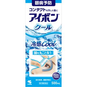 日本直邮 小林制药 Eyebon Cool清凉洗眼液 500ml【第3类医药品】